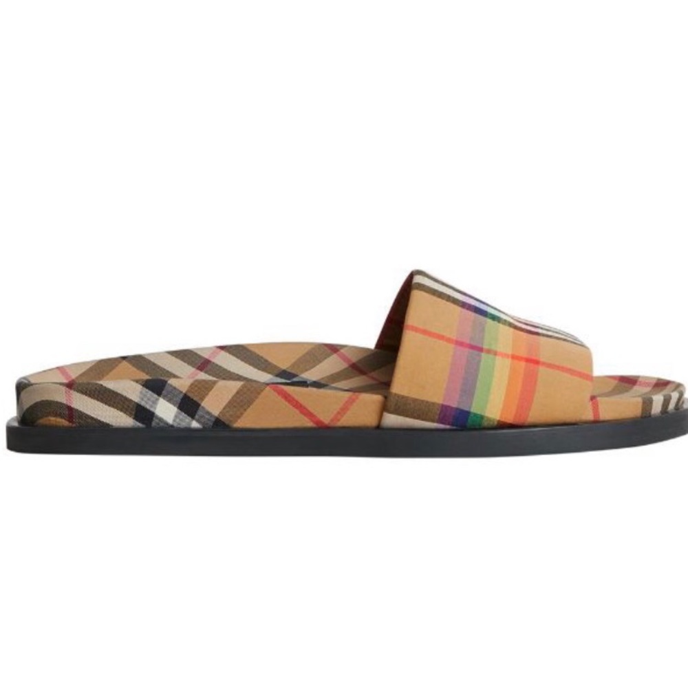 💚💚BURBERRY Ashmore Rainbow Slides💚💚 - Picture 2 of 8